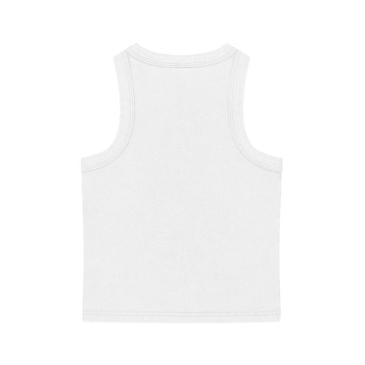 Snow Washed Tank Top - White