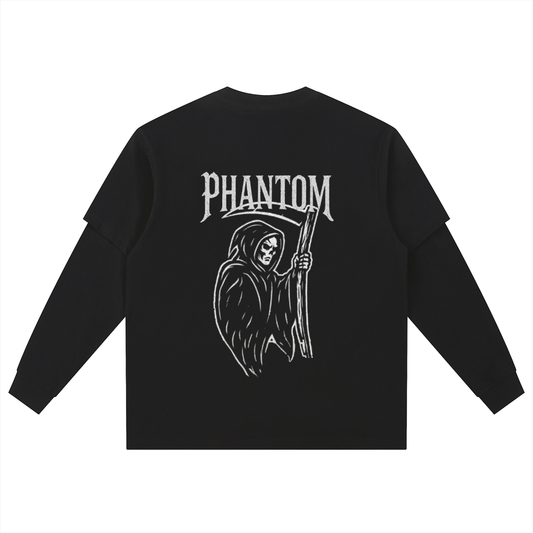 Layered Long Sleeve Oversized Tee