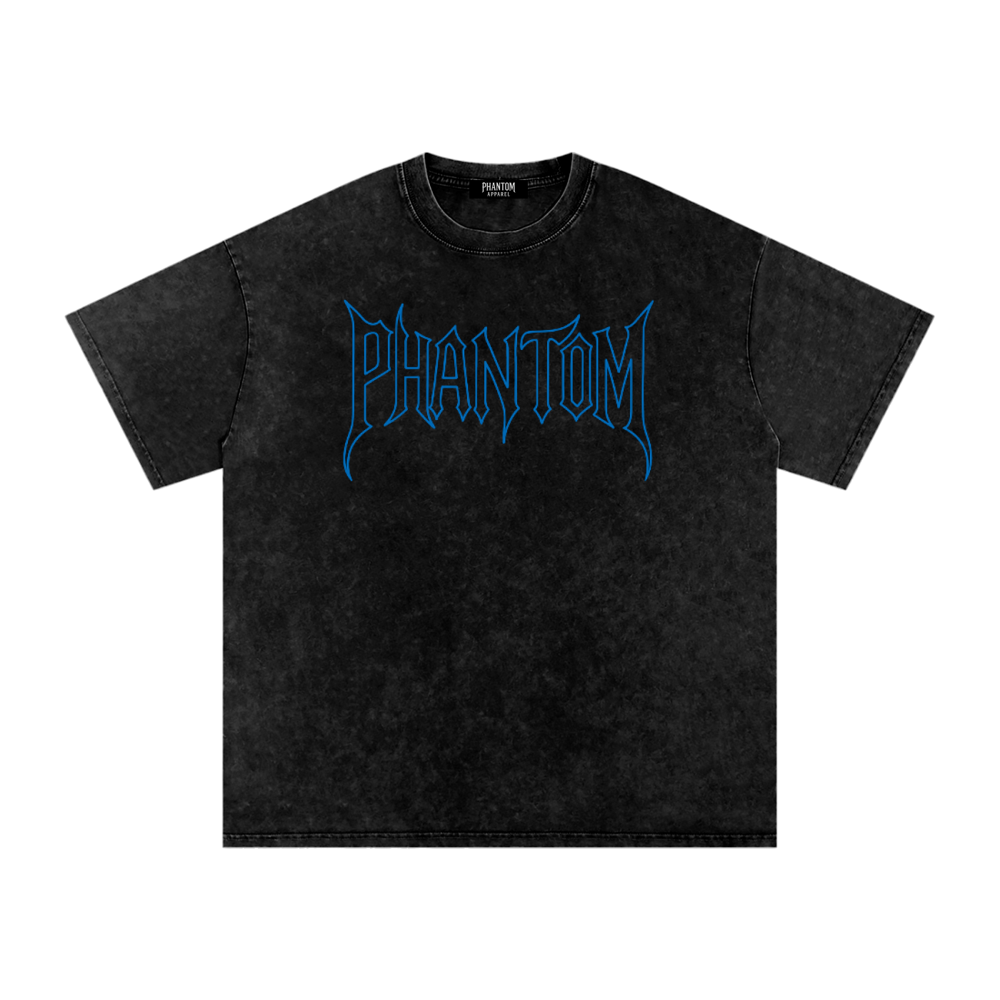 Acid Wash Phantom Tee Blue