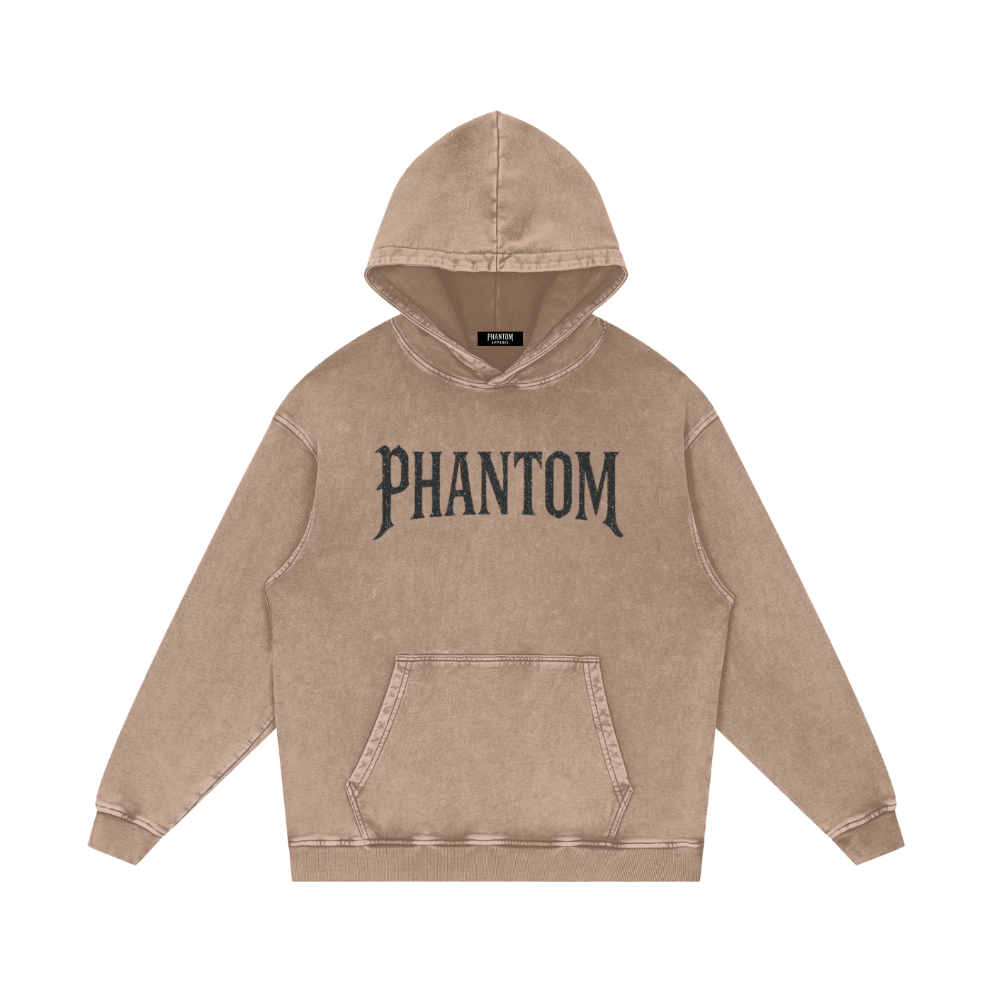 Snow Washed Loose Cotton Hoodie