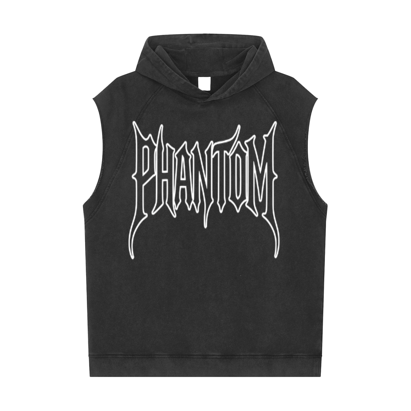 Snow Washed Sleeveless Hoodie