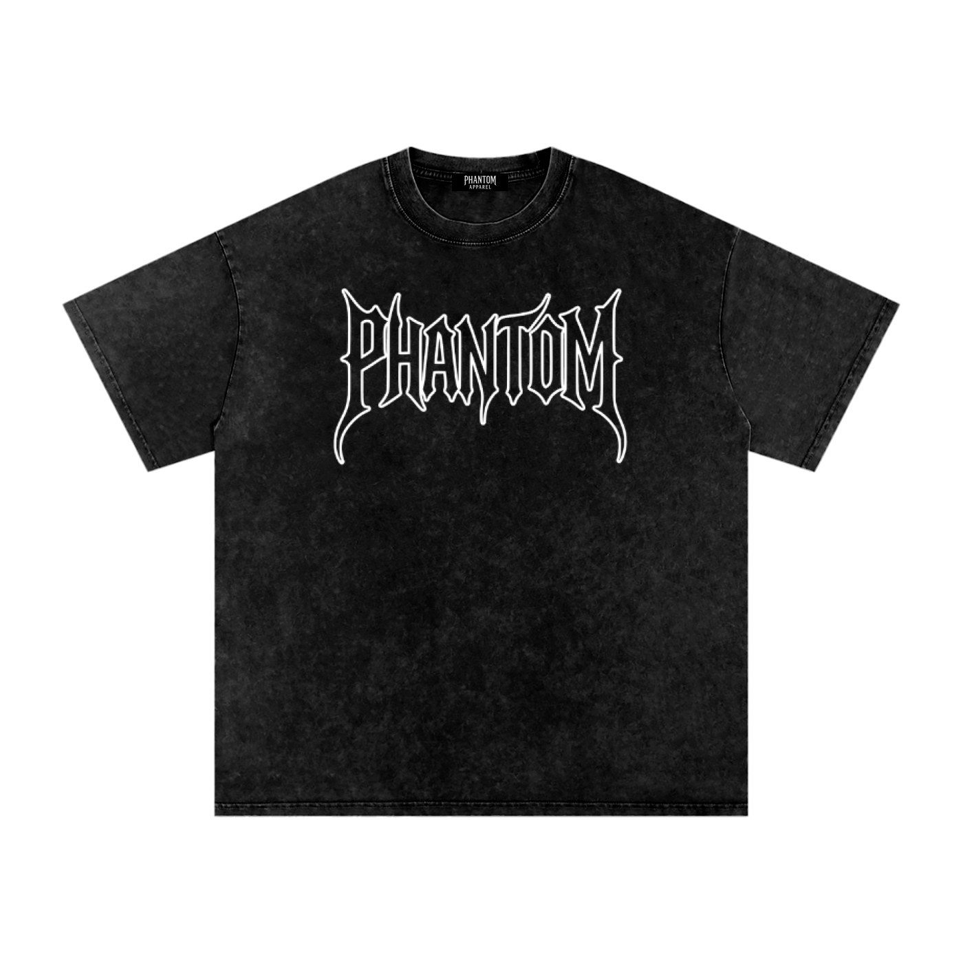 Acid Wash Phantom Tee White