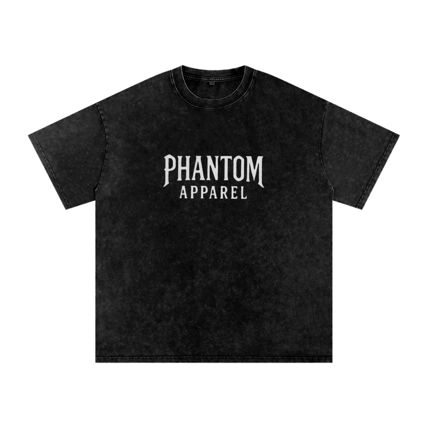 Phantom Apparel Acid Wash Oversize Tee - Black