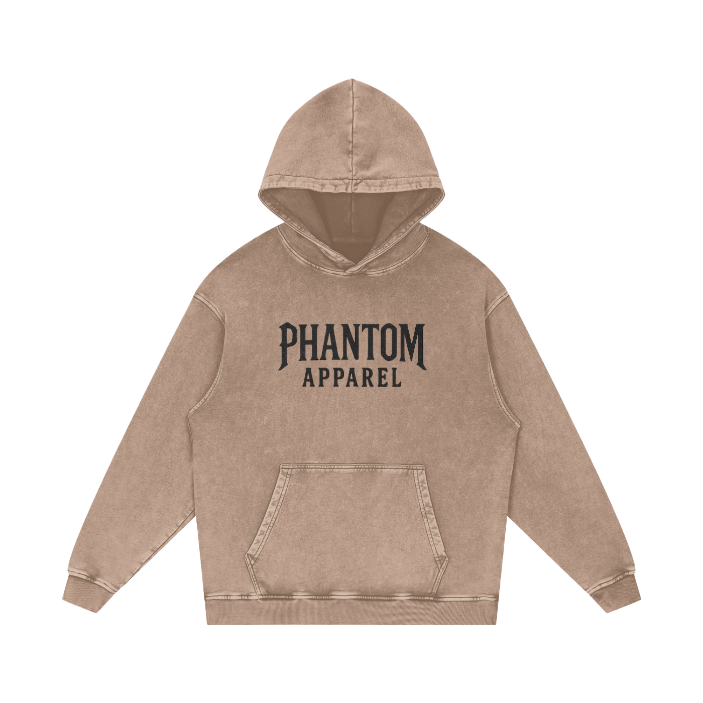 Snow Washed Loose Cotton Hoodie