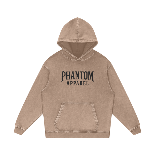 Snow Washed Loose Cotton Hoodie