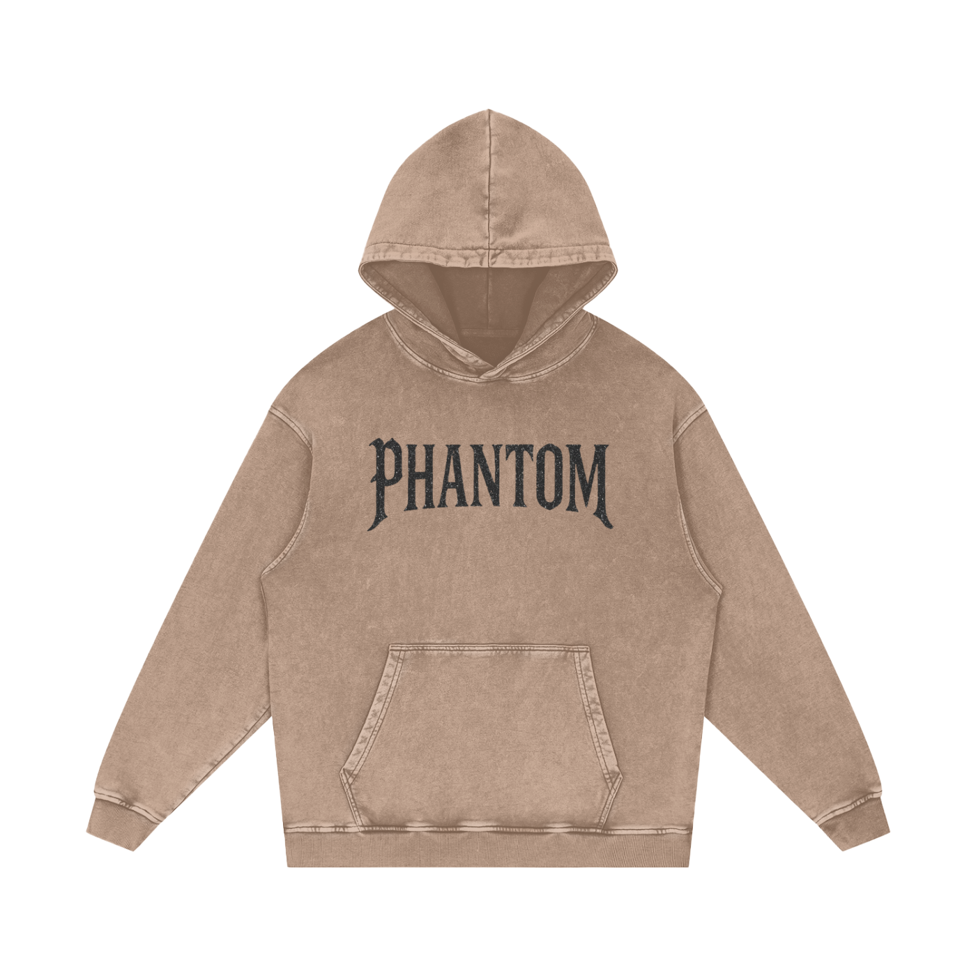 Snow Washed Loose Cotton Hoodie