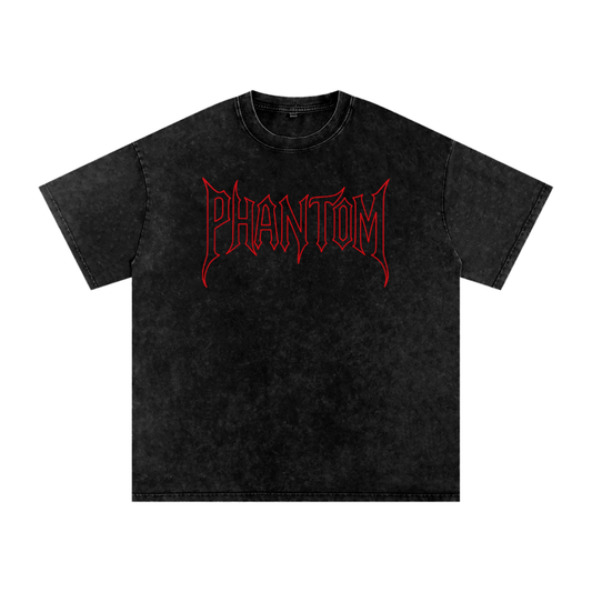 Acid Wash Phantom Tee Red